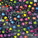 Plastpärlor ABA Skol Hjärtan 300 st