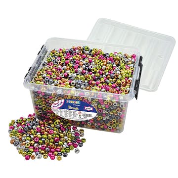 Kongopärlor ABA Skol Metallic I Plastback 4000 st