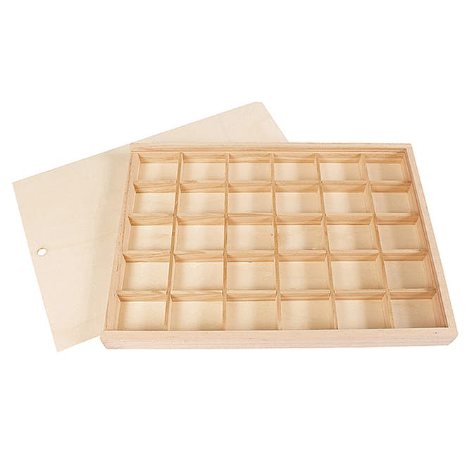 Trälåda ABA Skol Med 30 Fack Fack Lock