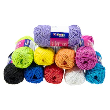 Minigarn ABA Skol Bomull 10 Färger