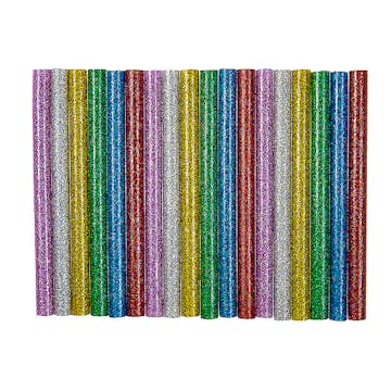 Limstavar ABA Skol Glitter Ø 7 mm 18 st 6 Olika Färger