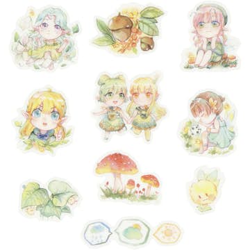 Stickers Creativ Company Washi Små Flickor Stl 20-50 mm 30 St/1 Förp