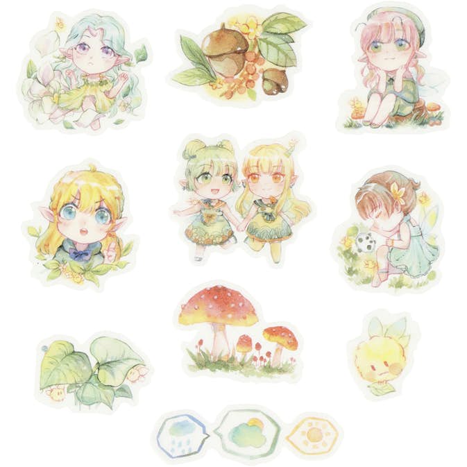 Stickers Creativ Company Washi Små Flickor Stl 20-50 mm 30 St/1 Förp