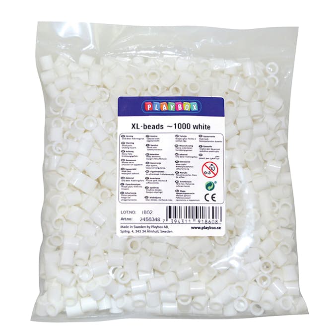 Maxipärlor ABA Skol Ø 10 mm 1000 st