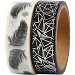 Washitejp Creativ Company Fjäder och Mönster Folie 2X4 m/1 Förp