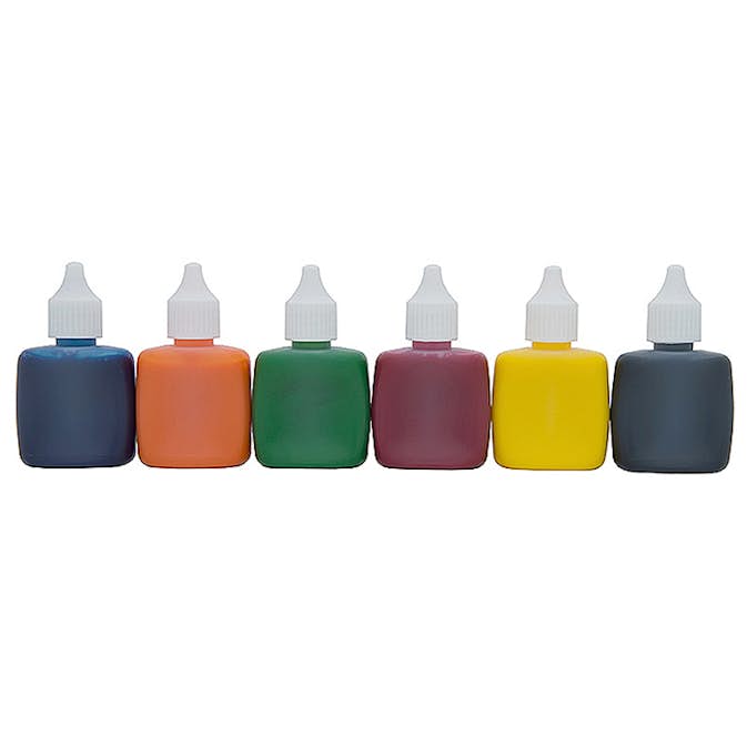 Effektfärg ABA Skol Marmoreringsfärg Metallicfärger 6x25 ml