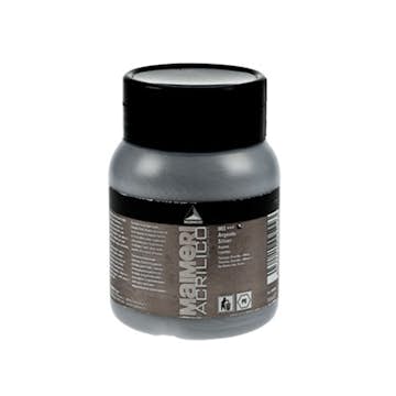 Akrylfärg ABA Skol Acrilico Silver 500 ml