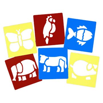 Mallar ABA Skol Djur 6 Olika