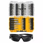 Bitssats DeWalt DT70704 47 Delar Inkl Skyddsglasögon