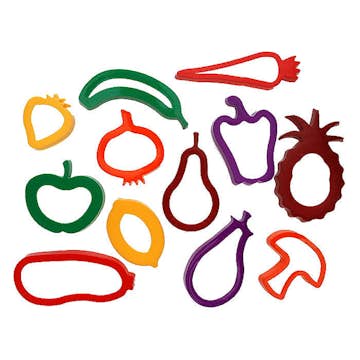 Formar ABA Skol Grönsaker Grönsaker Frukter 12 Olika