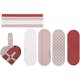 Materialset Creativ Company Flätade Hjärtan Röd/Vit, Stl 14,5x10 cm 8 Set/1 Förp