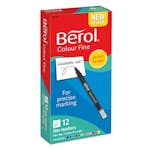 Tuschpennor Berol Colour Fine 12 Färger