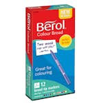 Tuschpennor Berol Colour Broad 12 Färger