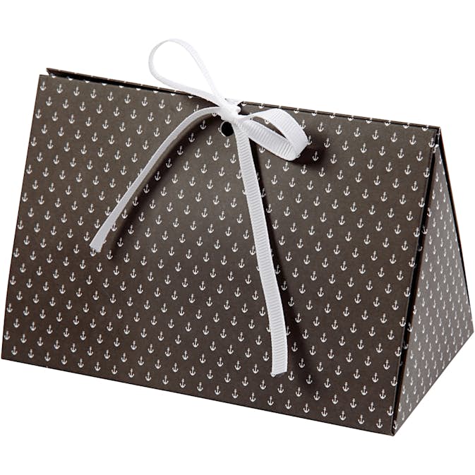Presentask Creativ Company Mörkgrå Vit Ankare Stl 15x7x8 cm 250 g 3 st/1 Förp