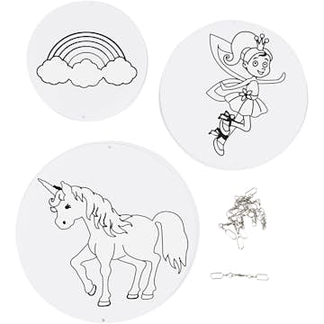 Mobil Creativ Company med Motiv Vit Enhörning 3 Set/1 Förp