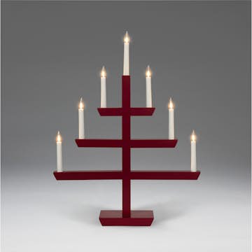 Adventsljusstake Gnosjö Konstsmide 2573 Träljusstake 7 Ljus