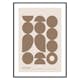 Poster Gallerix Geometric Graphic Beige No1