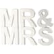 Bokstäver Creativ Company Vit Mr & Mrs 175 cm Djup 45 cm 1 Set