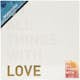 Målarduk Creativ Company med Guldtryck Love Vit H25,4 cm 1 St
