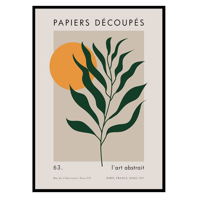Poster Gallerix Matisse Cutout Green
