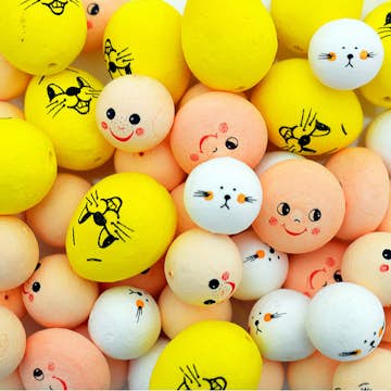 Vaddkulor ABA Skol Mix Med Ansikten 50 st