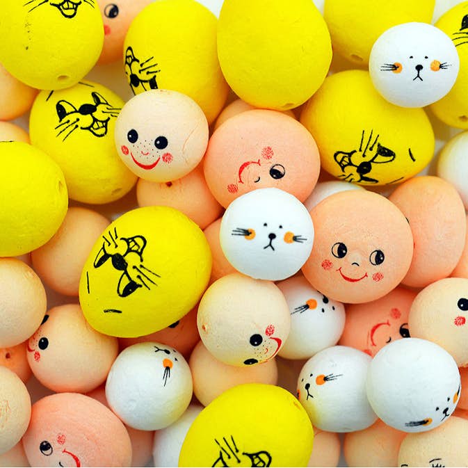 Vaddkulor ABA Skol Mix Med Ansikten 50 st