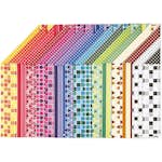 Färgad kartong Creativ Company A4 210x297 mm 16 Mix Ark/1 Förp Mönstrade