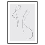 Poster Gallerix Curved Lines No1