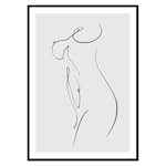 Poster Gallerix Curved Lines No2