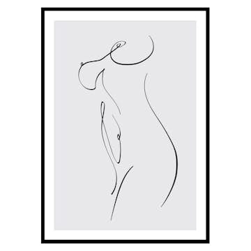 Poster Gallerix Curved Lines No2