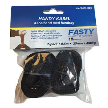 Kabelband Fasty Med Handtag 0,5 Meter 2-Pack