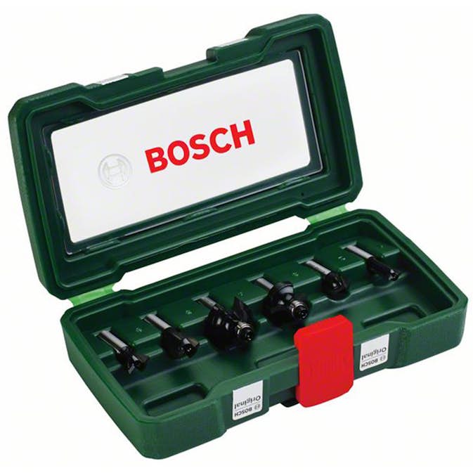 Frässtålset Bosch Power Tools 6 st TC (8 mm Skaft)