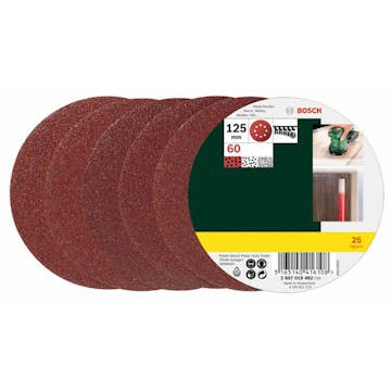 Slipark Excenter Bosch Power Tools 25-delars K60