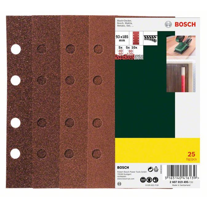 Slipark Bosch Power Tools 25-delars K40-120