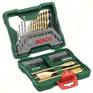 Borr-/bitsset Bosch Power Tools 40-delars X-Line Titansats