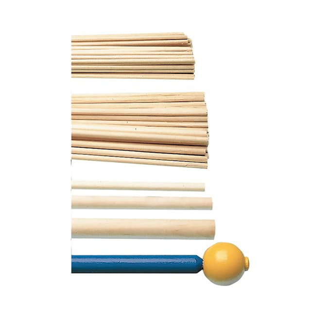 Rundstav ABA Skol Trä 8x900 mm 5 st