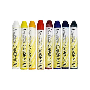 Bivaxkritor ABA Skol CreArte 8 Färger