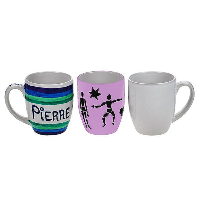 Muggar ABA Skol Vit 12 st