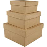 Askar Creativ Company Kvadratiska Pappaskar 3 st/ 1 Set