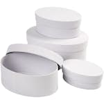 Askar Creativ Company Ovala Pappaskar Vit 4 st/ 1 Set