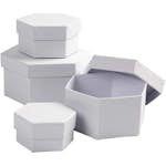 Askar Creativ Company Sexkantiga Vit 4 st/ 1 Set