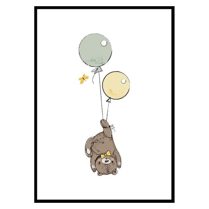 Poster Gallerix Animals And Balloons No3