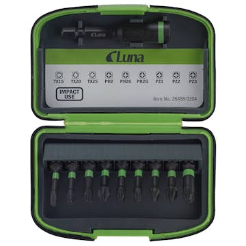 Bitssats Luna Tools 10 Delar Impact Mix