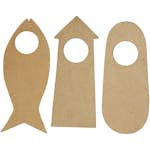 Dörrskyltar Creativ Company Stl 10x25 cm 6-pack