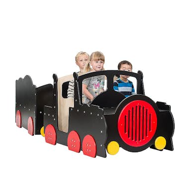 Lekmöbel ABA Skol Lok Med Vagn ABA Komplett Två-Delar