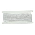 Gummitråd ABA Skol Vävklädd Vit 1 mm x25 M