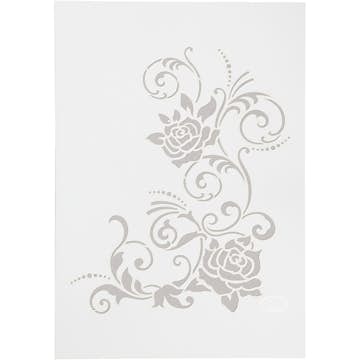 Schablon Creativ Company Stencil Blommor A4, 210x297 mm 1 St
