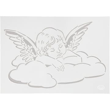 Schablon Creativ Company Stencil Ängel På Moln A4, 210x297 mm 1 St
