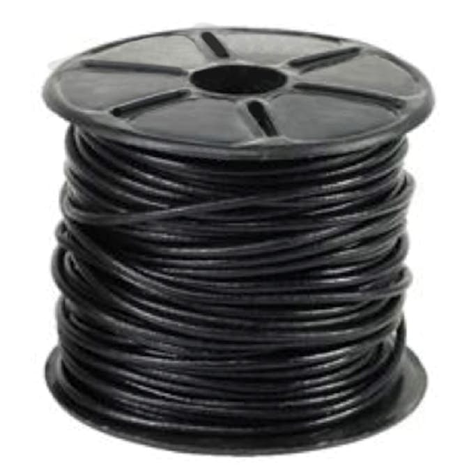 Läderband ABA Skol Svart 2 mm x22,5 M