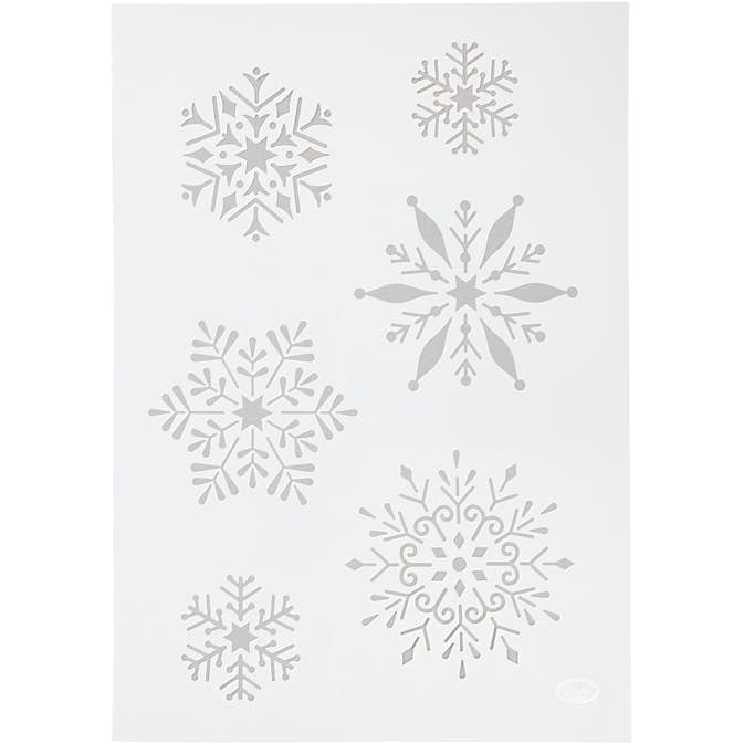 Schablon Creativ Company Stencil Snöflinga A4 210x297 mm 1 St